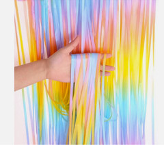 2 Packs Foil Fringe Curtain Backdrop | Party Decoration | Birthday Photo Booth