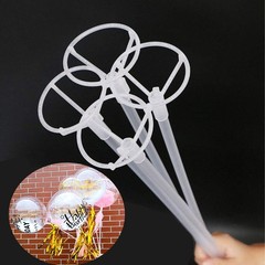 20 Packs Balloon Sticks, 27″ Long Large Balloon Stands Holders with Base for …