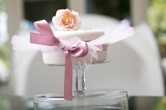 Deluxe wedding birthday party cake tutu decorations pink white black purple