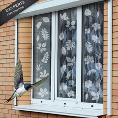 26 Pcs Leaf Window Decals, Anti-Collision Stickers for Birds, White