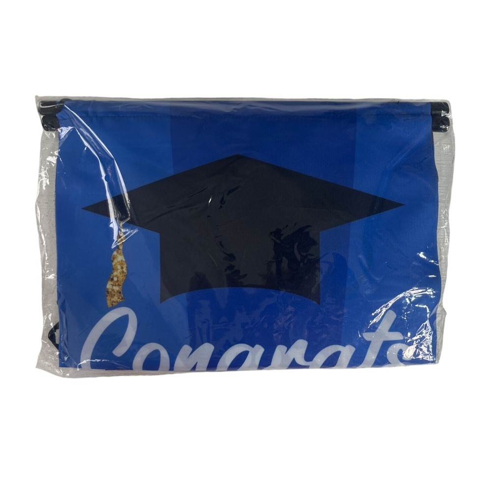 Graduation Banner Cap Design Congrats Text New