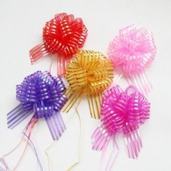 Decor Wedding Pull UK Wrap Party Organza Pom Gift Bow Bows Large 50mm Ribbon