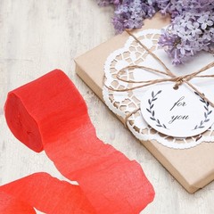 Wood Pulp Crepe Paper Streamer Rolls for Hanging and Decorating Birthday Parties