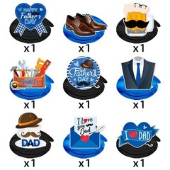 Happy Father’s Day Banner Decorations and Ceiling Hanging Swirls for Party, Love