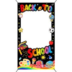 Back to School Photo Booth Props Frame Decorations Colorful