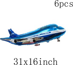 31inch Large Airplane Blue Party Decoration Airplane Balloon Birthday Party Supp