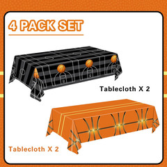 4 Pieces Basketball Tablecloth – Basketball Birthday Party Decorations Basketbal