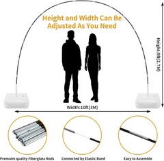 Balloon Arch Kit with Electric Pump – 10Ft Adjustable Stand for Parties Events