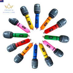 5Pcs Inflatable Microphones 24/30Cm Random Color Microphone Toys Music Party Dec