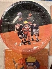 Anime Birthday Party Decor Supplies Banner Cake Topper