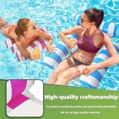 3 Pack 300 LB Pool Floats,Inflatable Pool Float Chair for Adults Swim Floatin…