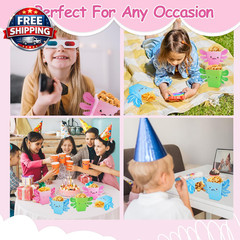 Axolotl Popcorn Box 24Pcs Candy Cookie Boxes Snack Containers for Cartoon Animal