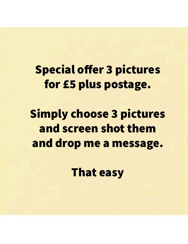 Special Offer 3 Pictures in my inventory £5 plus postage you choose