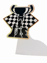 Chess Theme Birthday Party Decor Bundle | Banner, Centerpieces & Favor Bags