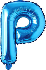 16″ Inch Single Blue Alphabet Letter Number Balloons Aluminum Hanging Foil Film