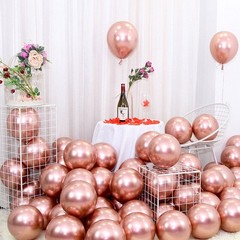 50pcs 12″ Multicolor Latex Metallic Balloons Foil Letter Balloon for Party Décor