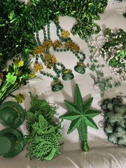 St. Patrick’s Day Shamrock Party Decorations Lot Green Gold White Assortment