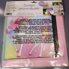 Enchanted Unicorn Birthday Party Customizable Chalkboard Sign & 4 Paper Inserts
