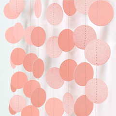 Cyan Circle Dot Garland Mermaid Party Decorations Teal under the Sea Party Garla