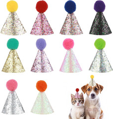 10 PCS Mini Party Hats for Stuffed Animals Cat Birthday Hat Mini Birthday Hat…