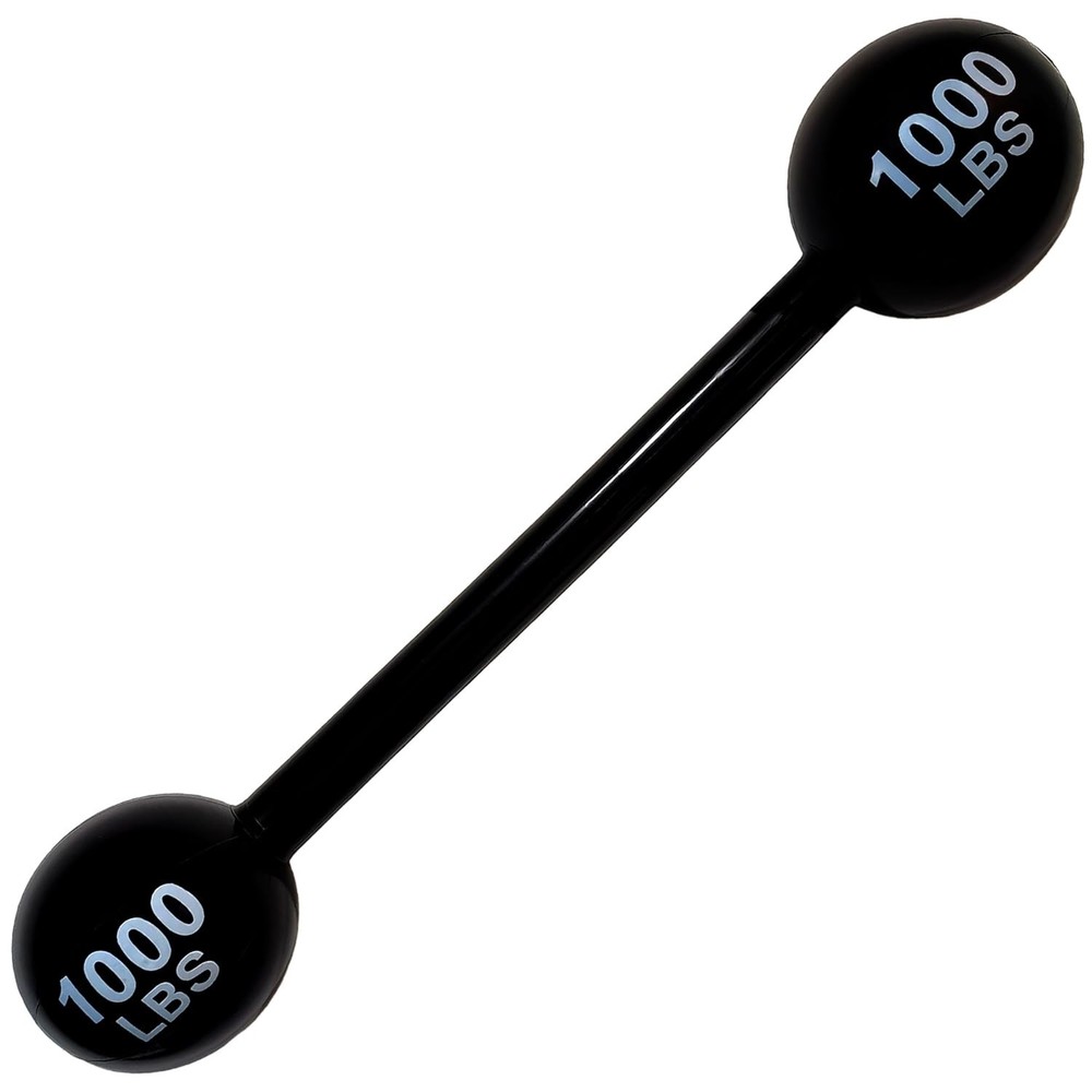 LUANDME Inflatable Dumbbell Photo Booth Prop, Black, Polyvinyl Chloride, Infl…