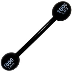 LUANDME Inflatable Dumbbell Photo Booth Prop, Black, Polyvinyl Chloride, Infl…
