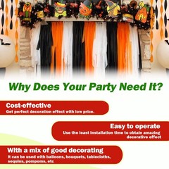 White Crepe Paper Streamers 8 Rolls 1.8×82 Ft 656ft Party Craft Decoration