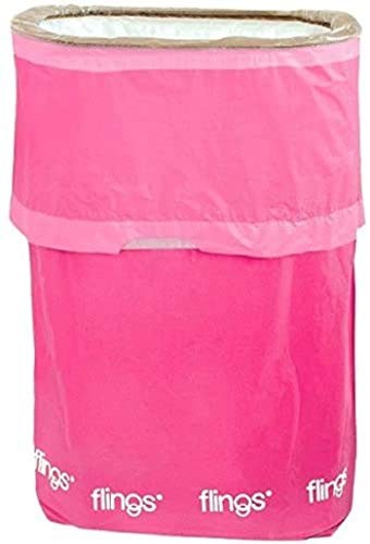 Flings Pop-Up Trash Bin- 13 Gallons | Bright Pink | 1 Pc.