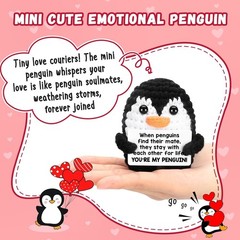 Handmade Emotional Crochet Penguin – You’re My Penguin Gift for Special Moments