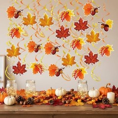 Fall Leaves Hanging Swirls Maple Leaves Decorations for Home/Fall Party
