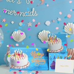 Pop-Up Birthday Card with Confetti Surprise Gift Box Explosion for Money