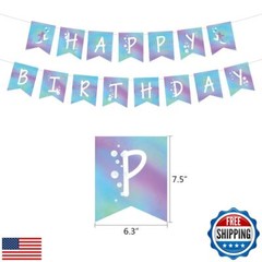 Dolphin Party Decorations Kit – Blue Ocean Theme Birthday Supplies with Ballo