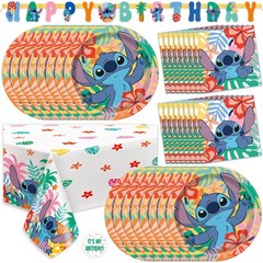 Lilo and Stitch Birthday Party Decorations for 16 | Banner, 9″, Multicolor