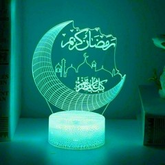 Eid Mubarak Ramadan Night Light Lamp For Muslim Islam Table Party Decoration