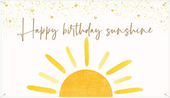 Boho Sun Happy Birthday Sunshine Backdrop Banner First Trip Around the Sun Wall