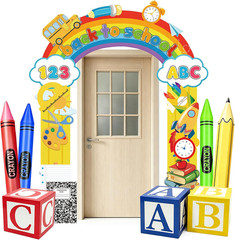 24 PCS Back to School Door Decorations for Preschool Classroom Decorations | Pol