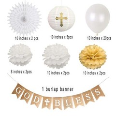 First Communion Banner Kit, Baptism Decorations for Boys Girls, First Communi…