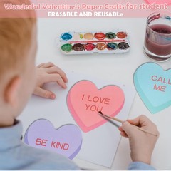 48 PCS Valentines Day Candy Heart Cutouts Colorful Bulletin Board Party Decor