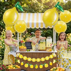 Lemonade Decorations Party Kit with Lemon Balloons and Lemonade Banner, Lemon…