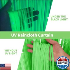 3 Pack 9.9 x 6.6 ft Neon Party Decorations Glow in The Dark Supplies Fluoresc