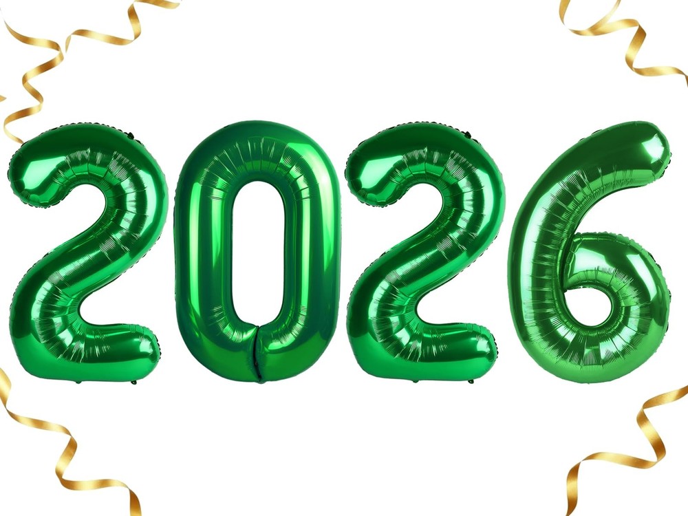 Dark Green 2026 Number Balloon, 2026 Foil Balloon Green 40 Inch, Balloons for…