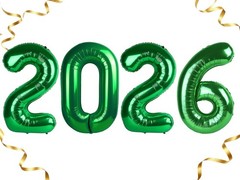 Dark Green 2026 Number Balloon, 2026 Foil Balloon Green 40 Inch, Balloons for…