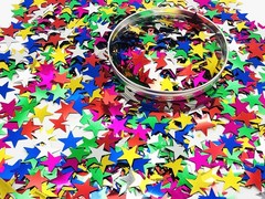 250 Grams Glitter Star Confetti 20mm Metallic Stars Foil Table Confetti For W…