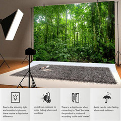 5X3Ft Jungle Forest Trees Backdrops for Photography Summer Woods Wonderland Tree