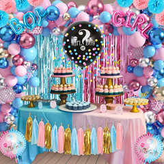 109Pcs Gender Reveal Decorations Boy or Girl Gender Reveal Party Supplies Includ