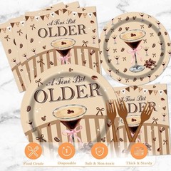 Tiny Bit Older Birthday Party Disposable Tableware (Plates, Napkins, Forks)