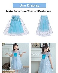 Sheer Fabric, Snowflake Silver Foil Organza Fabric, Snowflake 59″ x 118″ Blue