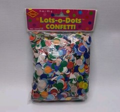 Beistle Lots-o-Dots Confetti Multicolor Paper 3 Oz. New 2001