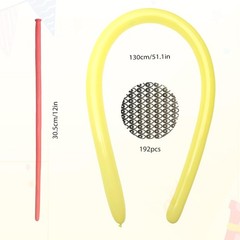 200 PCS Latex Twisting 260Q Magic Balloons – Assorted Color Long for Animal Shap