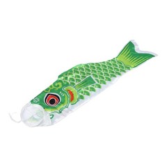 Japanese Carp Windsock Fish Flag Kite Satin 100cm Colorful Garden Ornament